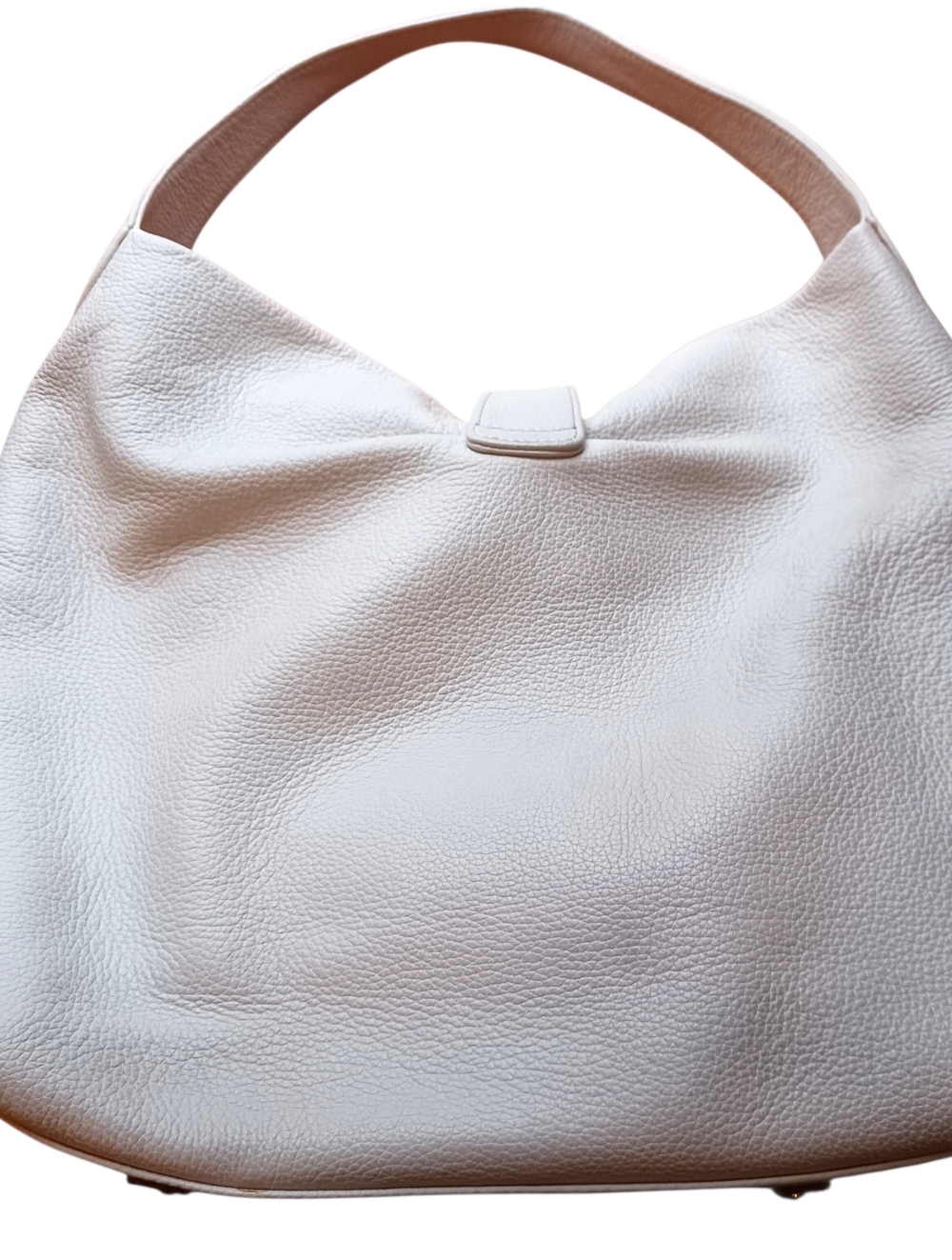 Dooney & Bourke Hobo Bag-Cream Belvedere Logo Lock 11.5x12x5 -EUC $398 Retail - Picture 10 of 15
